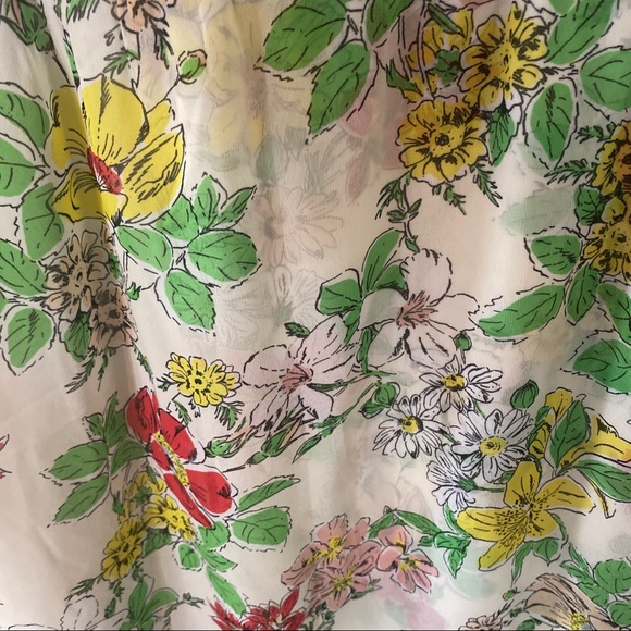 Nanette Lepore Cold Shoulder Floral Midi Dress - Picture 14 of 14